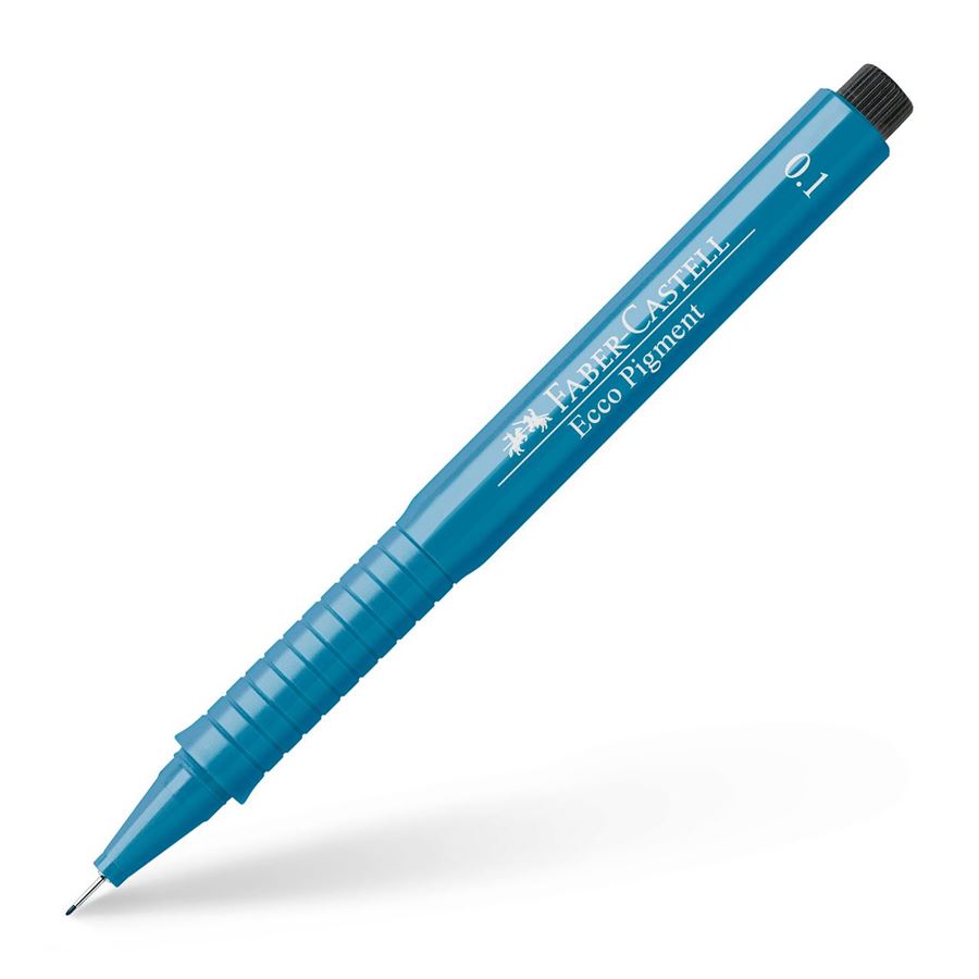 Faber-Castell - Penna a fibra Ecco Pigment 0.1 mm blu