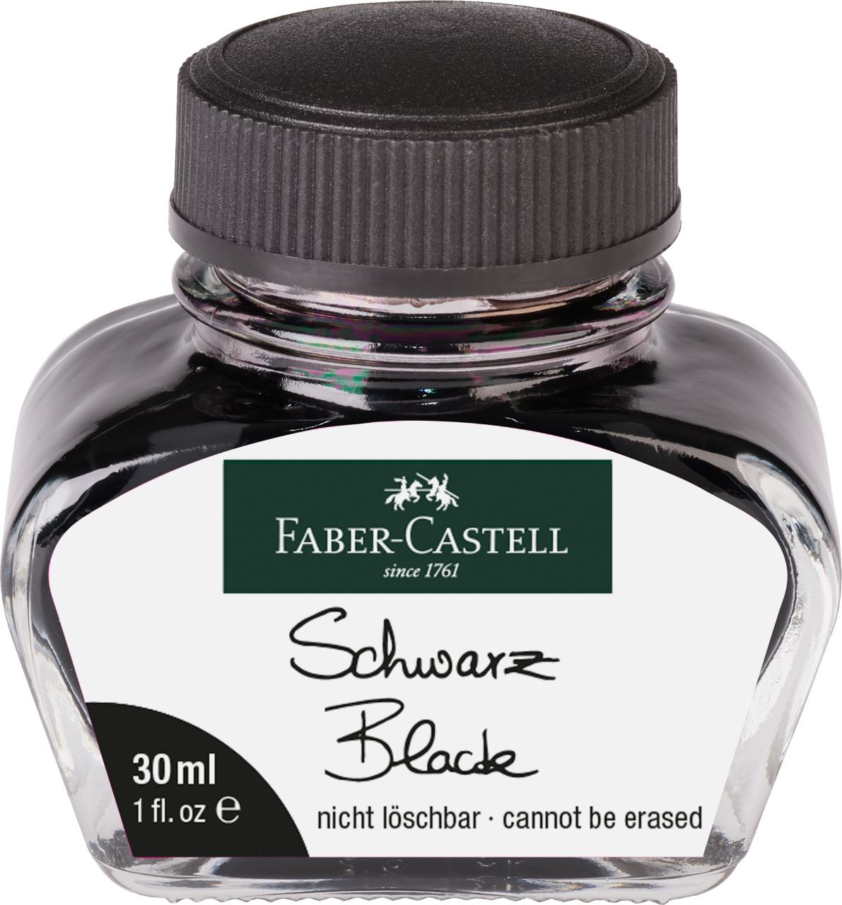 Faber-Castell - Boccetta di inchiosto nero 30 ml