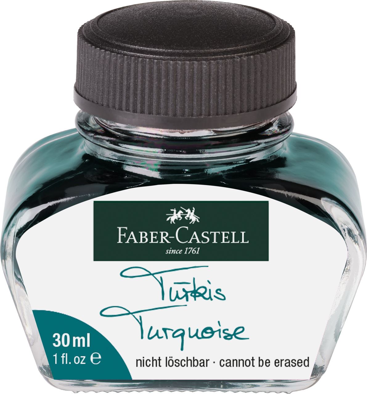 Faber-Castell - Boccetta di inchiosto turchese 30 ml