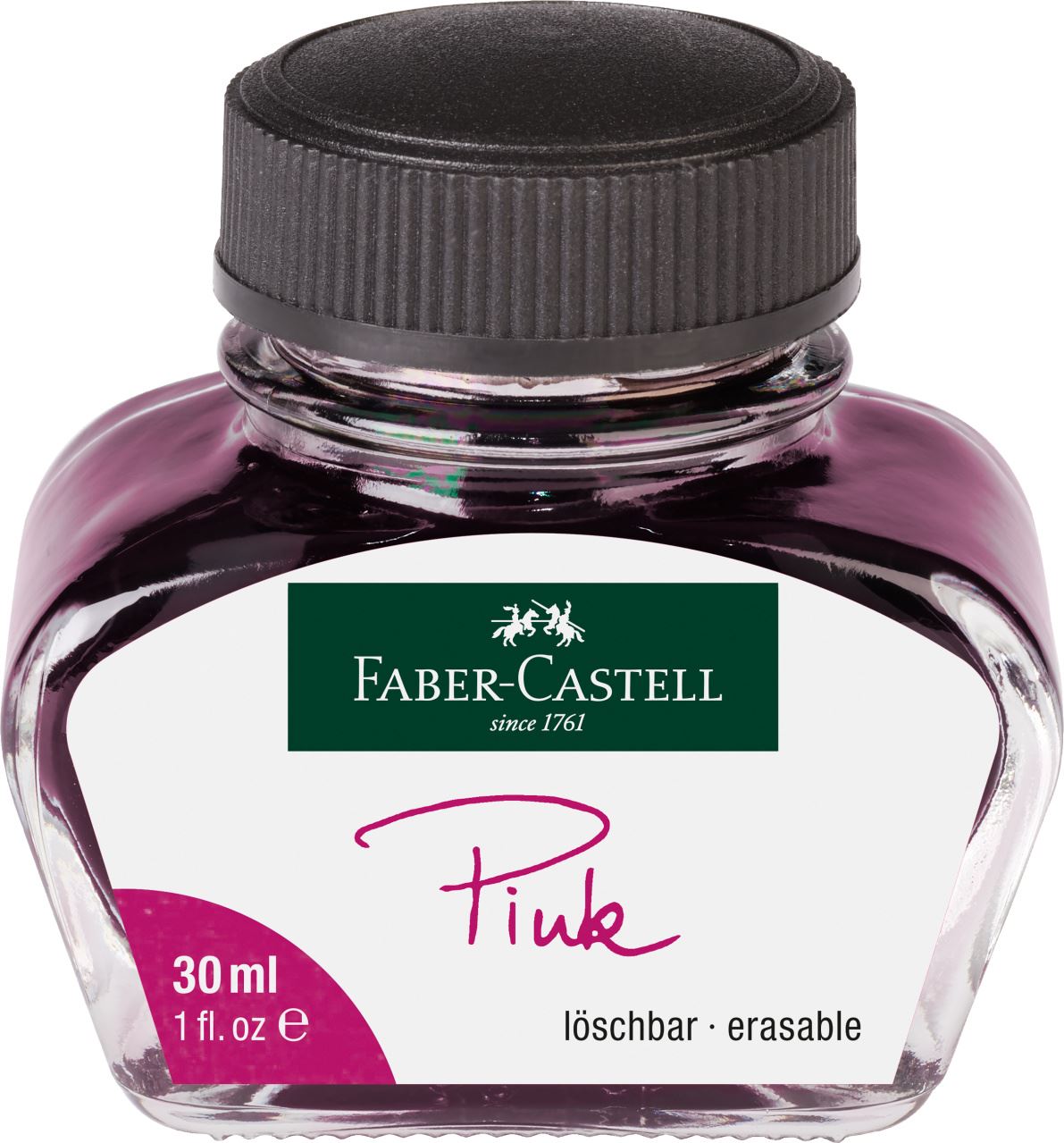 Faber-Castell - Boccetta di inchiosto rosa 30 ml