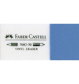 Faber-Castell - Gomma 7082 per matita ed inchiostro bianca e blu
