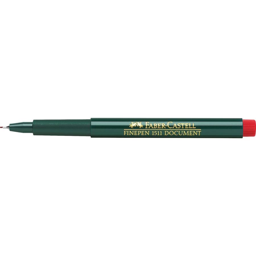 Faber-Castell - Penna Finepen 1511 0.4mm rosso