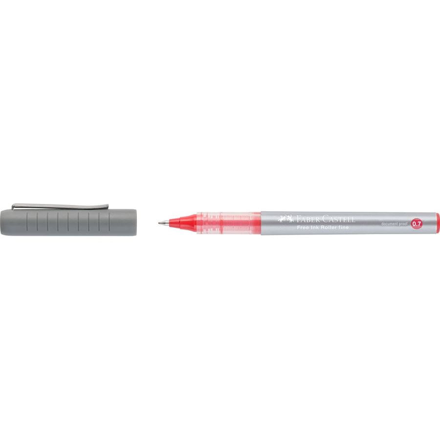 Faber-Castell - Free Ink rollerball, 0.7 mm, rosso