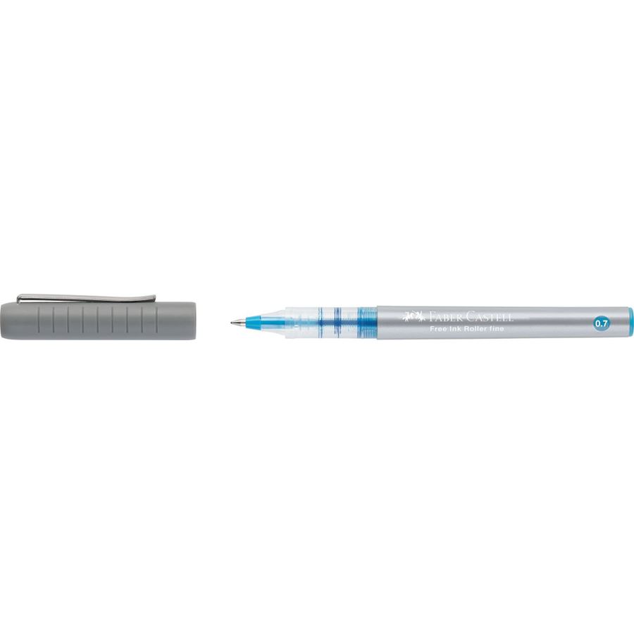 Faber-Castell - Free Ink rollerball, 0.7 mm, azzurro