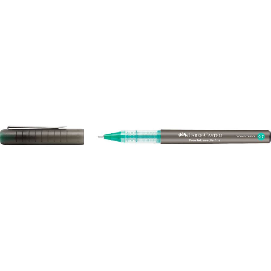 Faber-Castell - Roller Free Ink Needle 0.7 mm verde