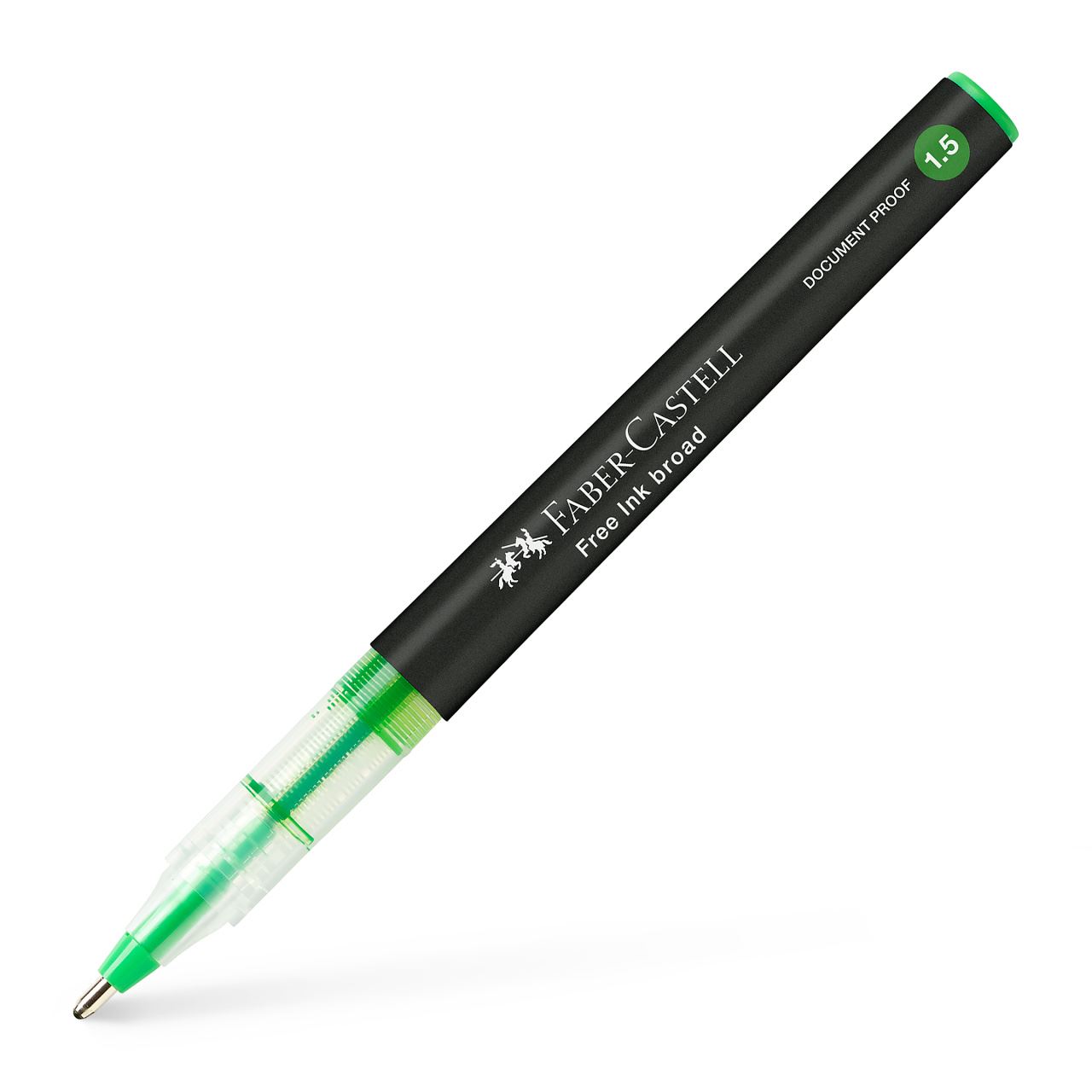 Faber-Castell - Free Ink rollerball, 1.5 mm, verde chiaro