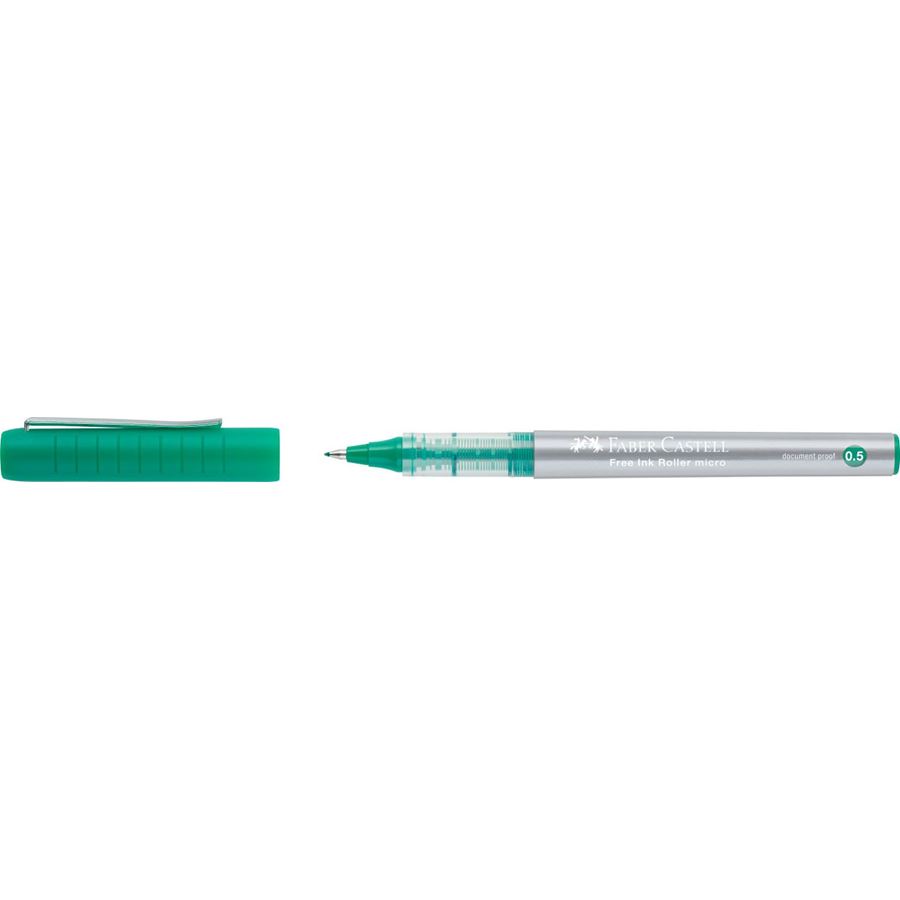 Faber-Castell - Free Ink rollerball, 0.5 mm, verde