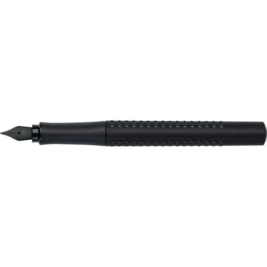 Faber-Castell - Penna stilografica Grip Edition all black M