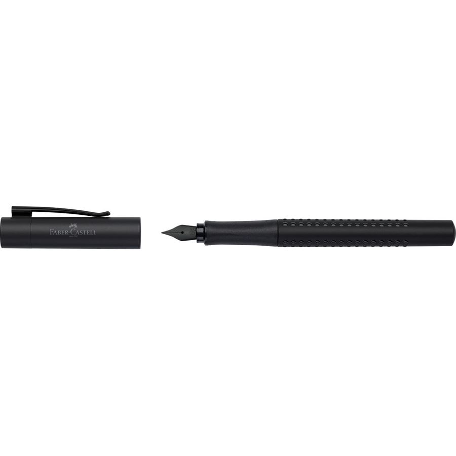Faber-Castell - Penna stilografica Grip Edition All Black B