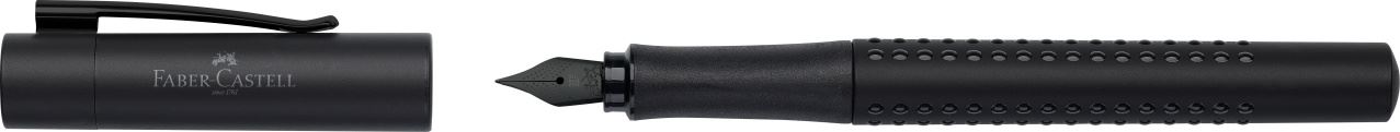Faber-Castell - Penna stilografica Grip Edition All Black EF
