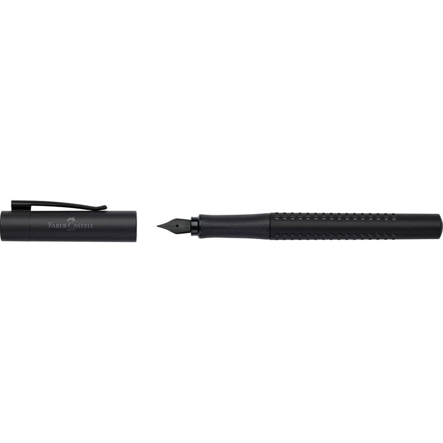 Faber-Castell - Penna stilografica Grip Edition All Black F