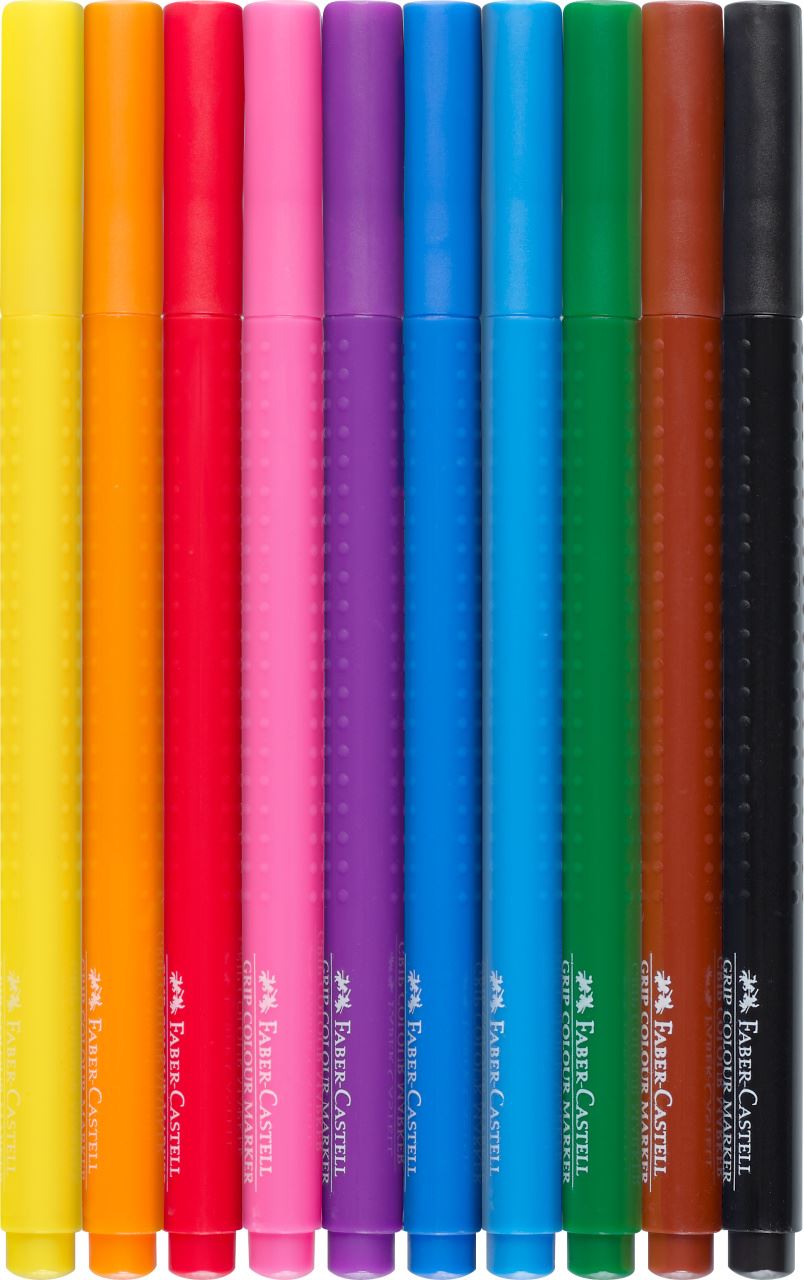 Faber-Castell - Grip Colour Marker Bustina 10