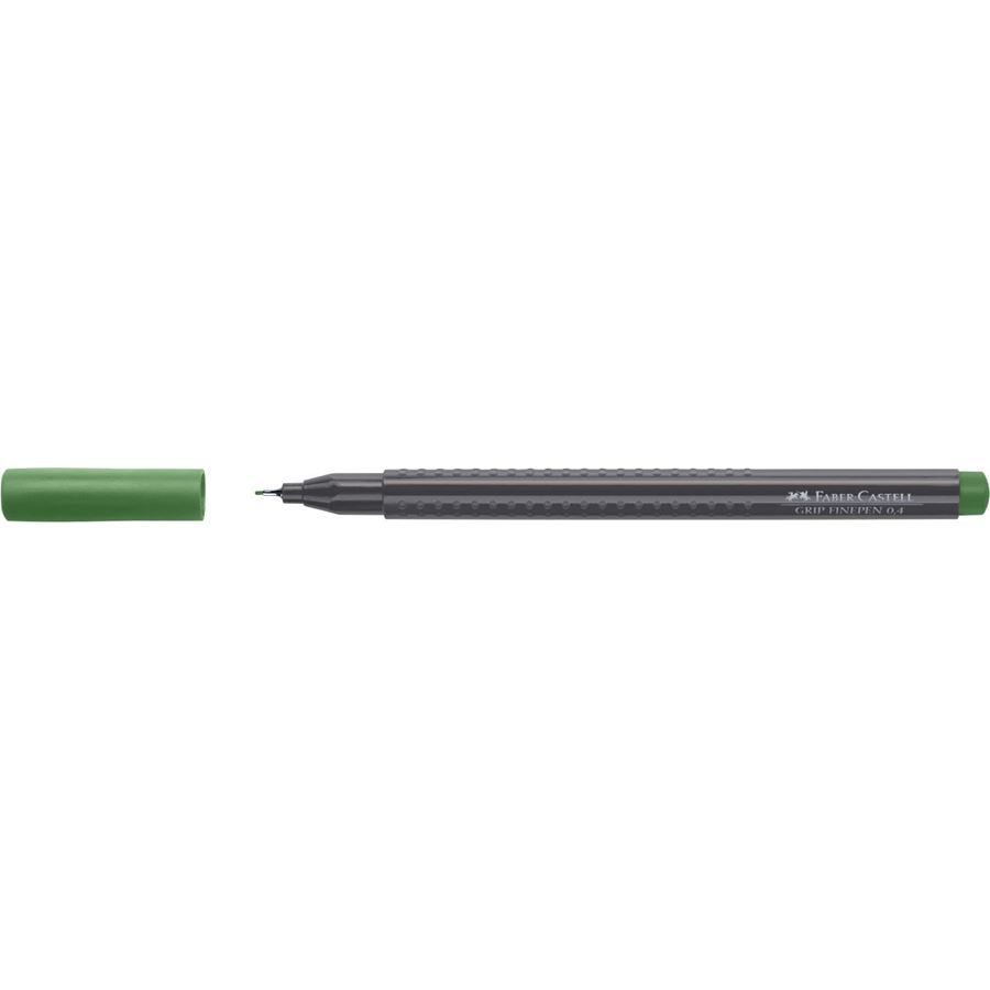 Faber-Castell - Finepen Grip 0.4mm verde oliva