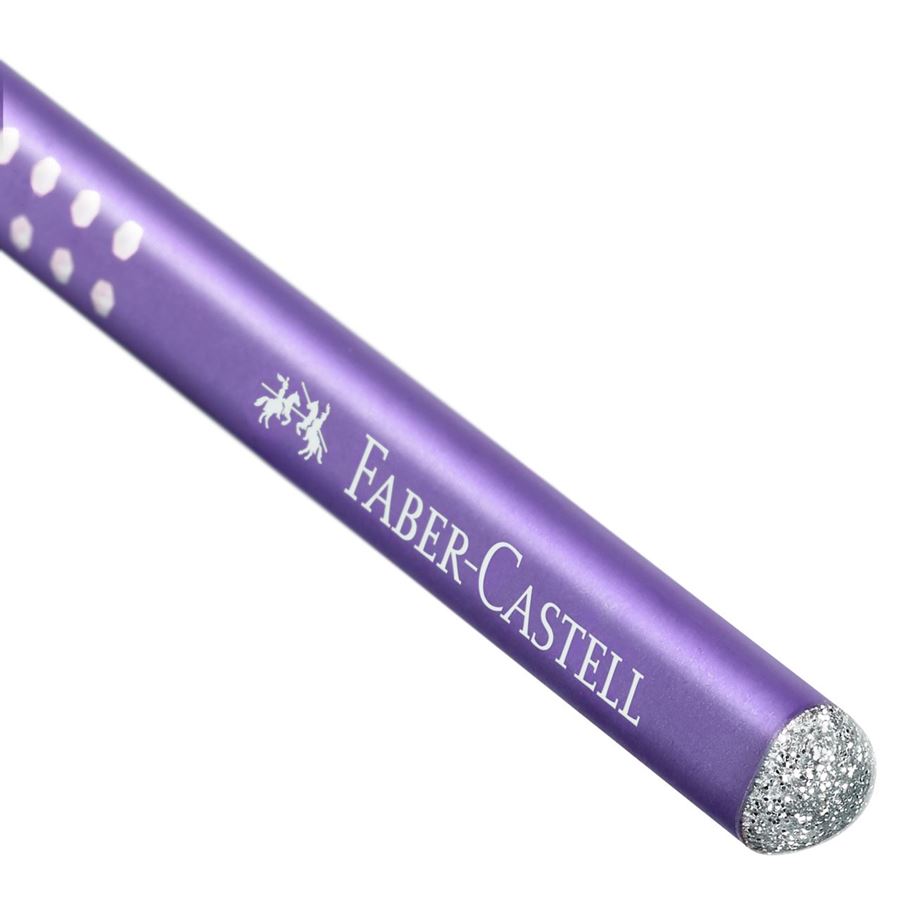 Faber-Castell - Matita di grafite Sparkle lilla perlato
