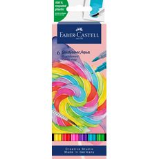 Faber-Castell - Goldfaber Aqua Dual Marker, astuccio da 6, Candy shop