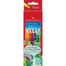 Faber-Castell - Matite Colorate Jumbo Grip Astuccio cartone 6
