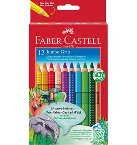 Faber-Castell - Matite Colorate Jumbo Grip Astuccio cartone 12