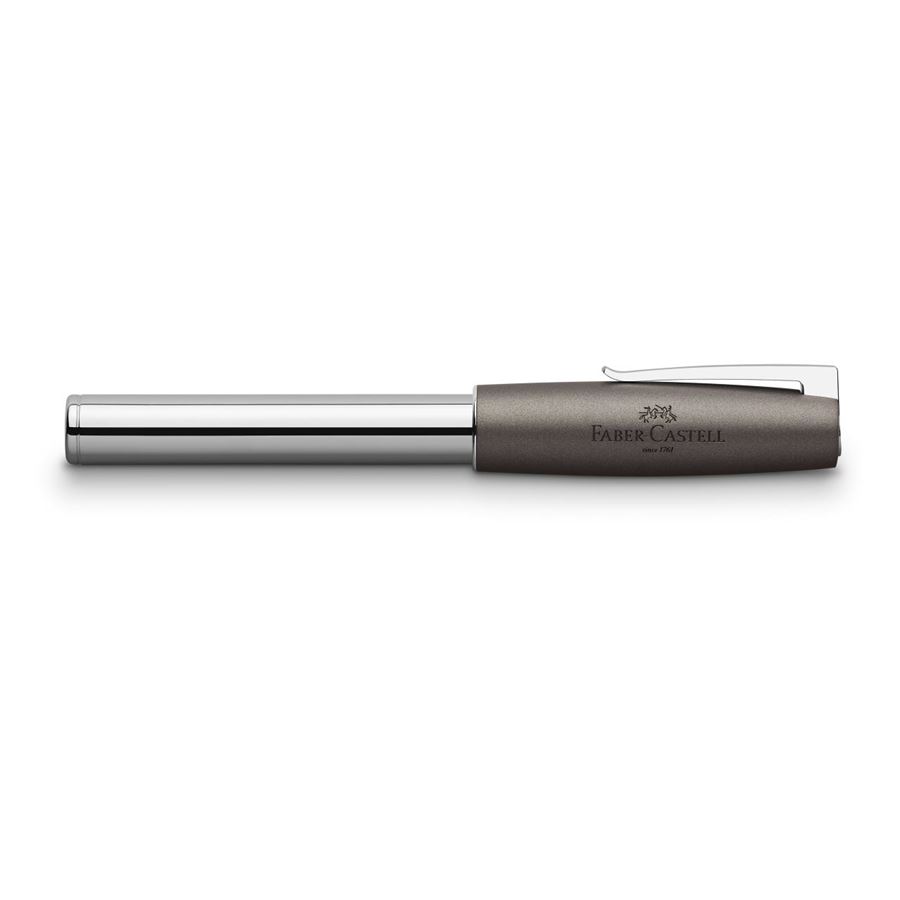Faber-Castell - Fountain pen Loom metallic grey medium