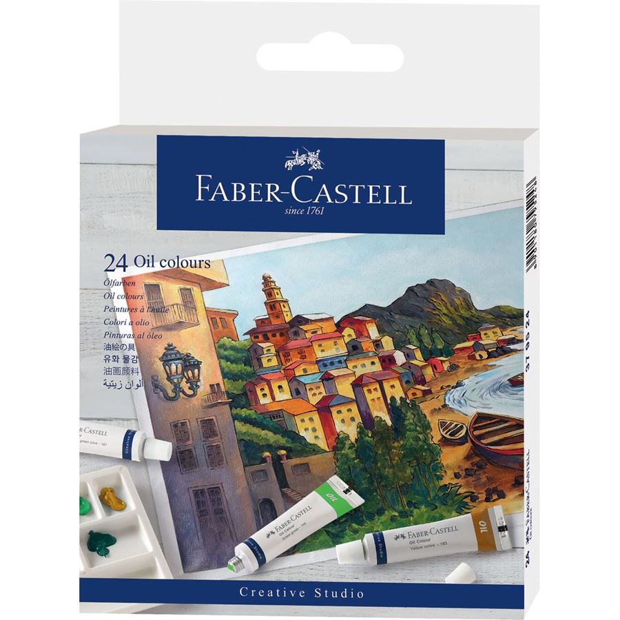 Faber-Castell - Astuccio da 24 colori ad olio