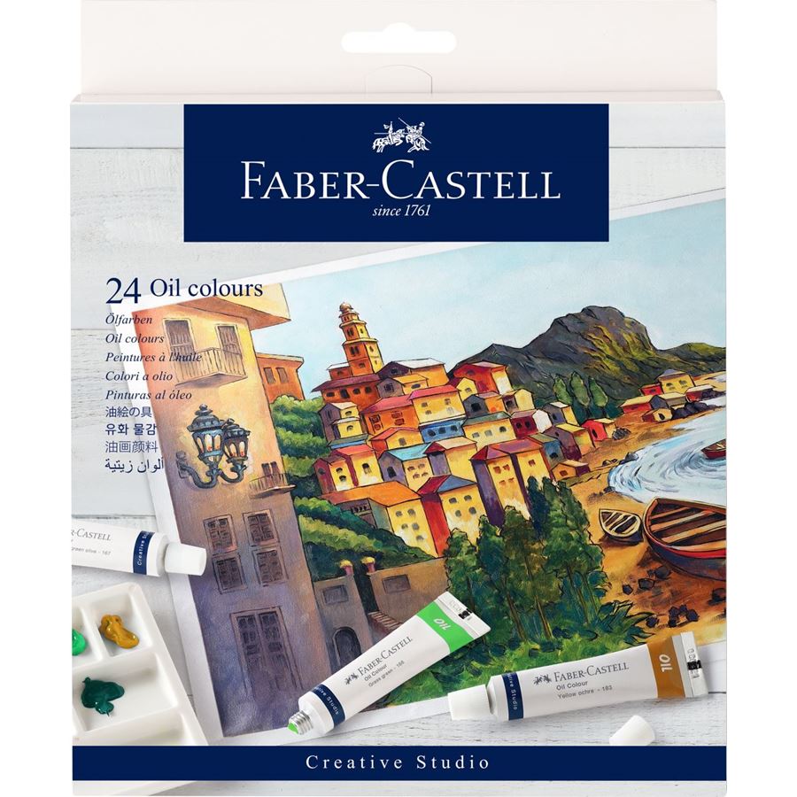 Faber-Castell - Astuccio da 24 colori ad olio