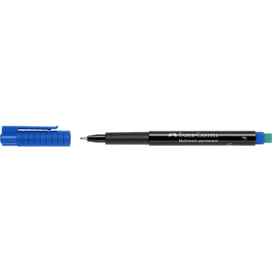 Faber-Castell - Marker Multimark permanente fine blu