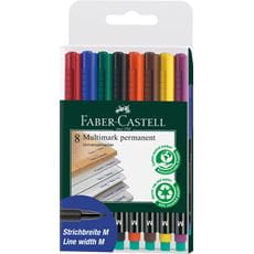 Faber-Castell - Marker Multimark permanente media Bustina 8