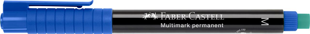 Faber-Castell - Marker Multimark permanente media blu