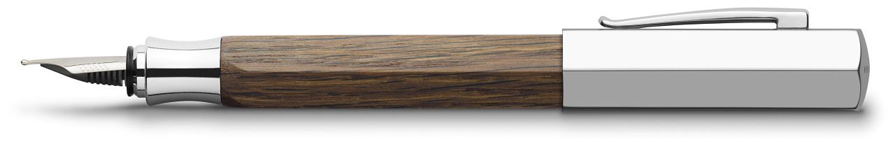Faber-Castell - Penna stilografica Ondoro quercia bruna F