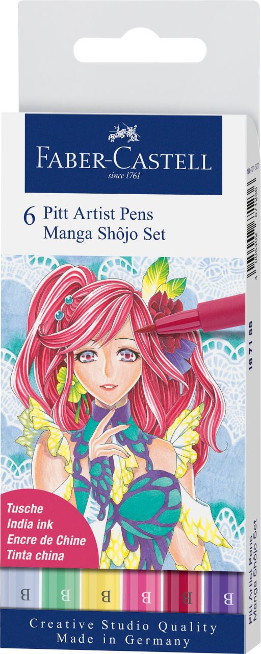 Faber-Castell - Pitt Artist Pen Manga Shojo 6x B