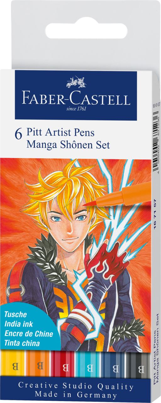 Faber-Castell - Pitt Artist Pen Manga Shônen 6x B