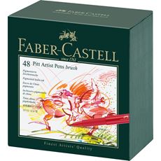Faber-Castell - Penna Pitt Artist Pen 48 colori B confezione regalo