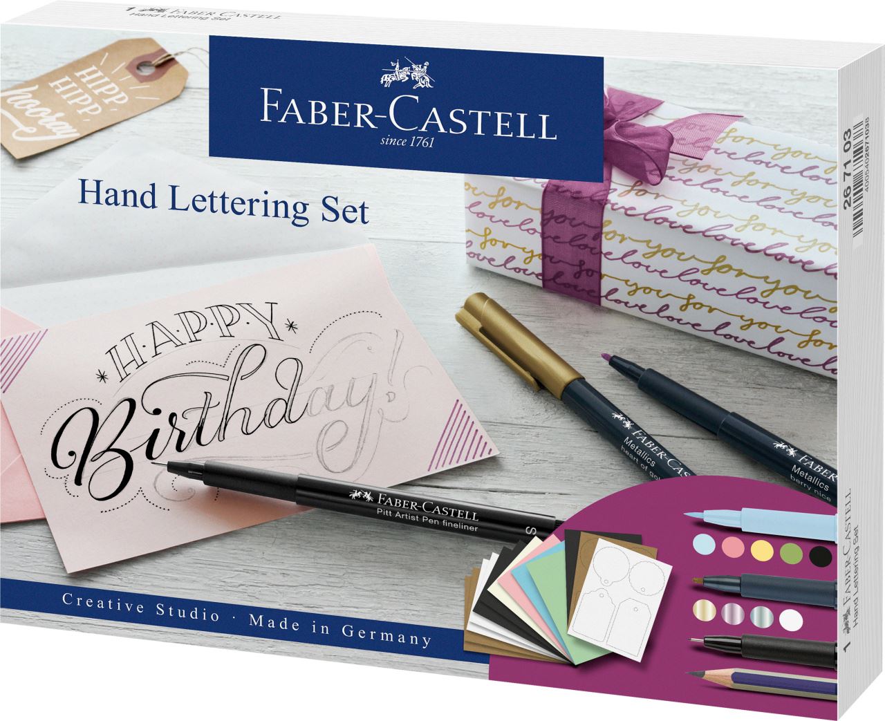 Kit di Calligrafia Artistica Faber-Castell Set di Base Prodotto Ufficiale 