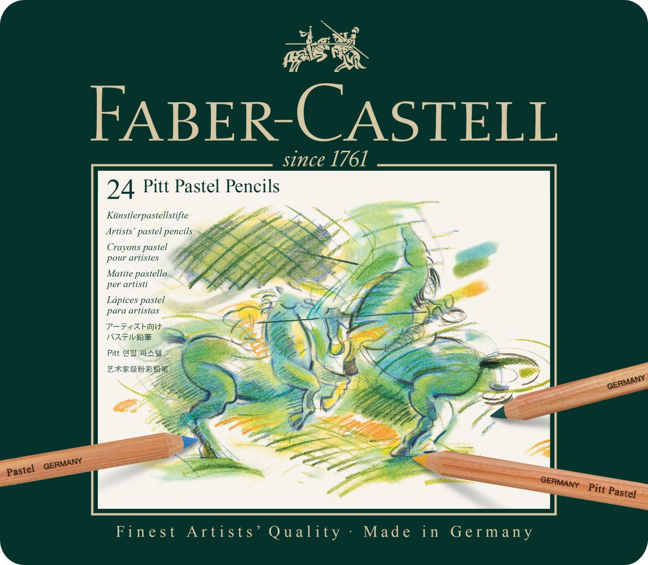 Faber-Castell - Matite Pitt Pastel Astuccio metallo 24
