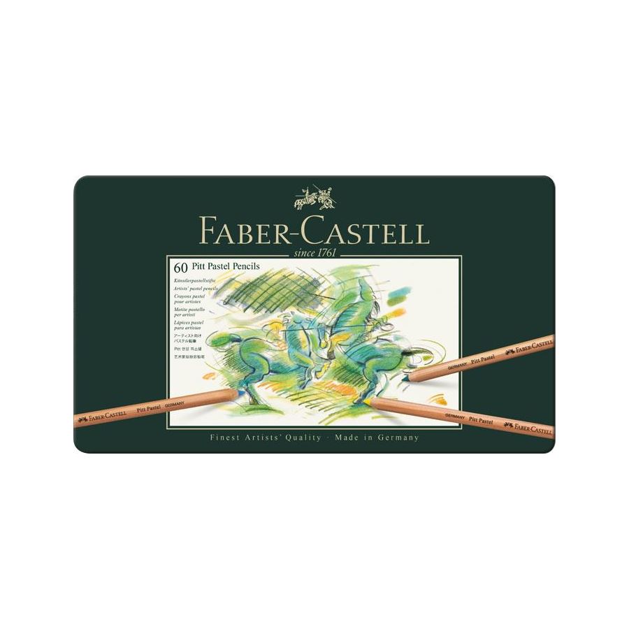 Faber-Castell - Matite Pitt Pastel Astuccio metallo 60