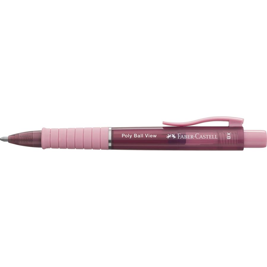 Faber-Castell - Penna a sfera Poly Ball View rose shadow