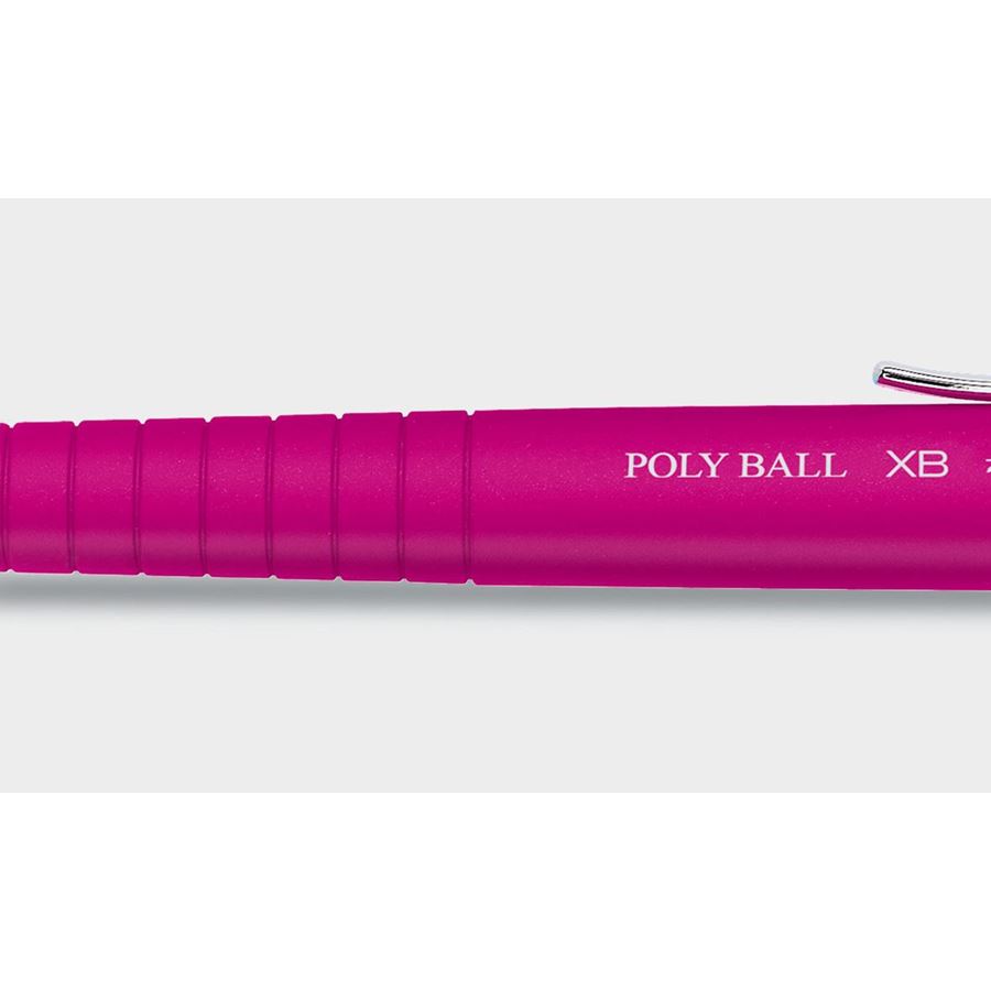 Faber-Castell - Penna a sfera Poly Ball XB, rosa