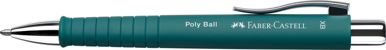 Faber-Castell - Penna a sfera Poly Ball Colours, XB, verde smeraldo
