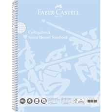Faber-Castell - Quaderno con spirale A4 a quadretti sky