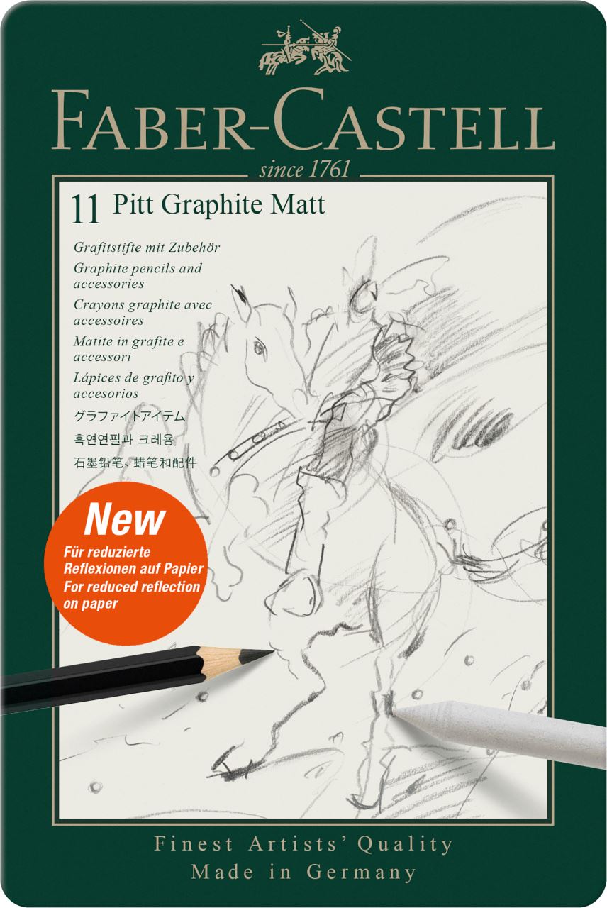 Faber-Castell - Set met. matite Pitt Graphite Matt 11pz.