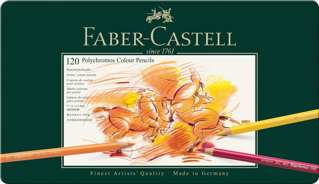 Faber-Castell - Matite Colorate Polychromos Astuccio metallo 120