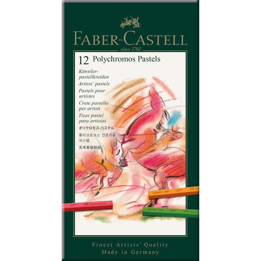Faber-Castell - Crete Polychromos Astuccio cartone 12