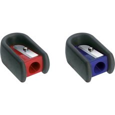 Faber-Castell - Temperamatite ergonomico 1foro rossa/blu