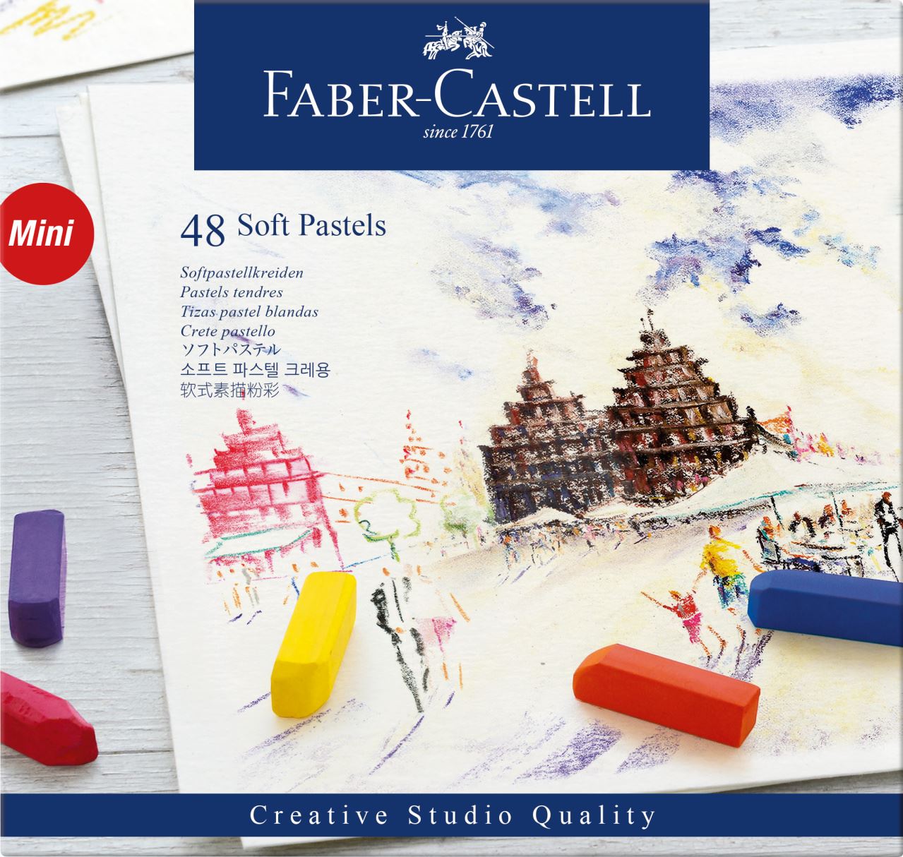 Faber-Castell - Soft Pastels mini Astuccio cartone 48