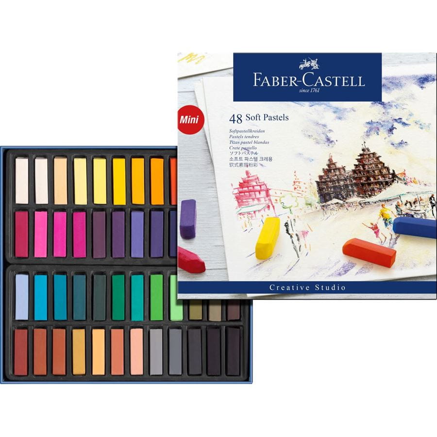 Faber-Castell - Soft Pastels mini Astuccio cartone 48