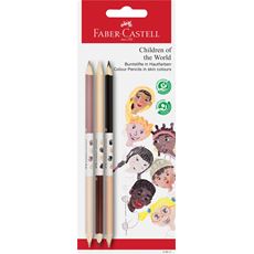 Faber-Castell - Blister 3 matite Children of the world colori della pelle