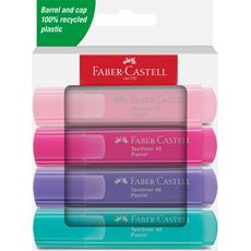 Faber-Castell - Evidenziatori TL 46 Pastel cartone 4x