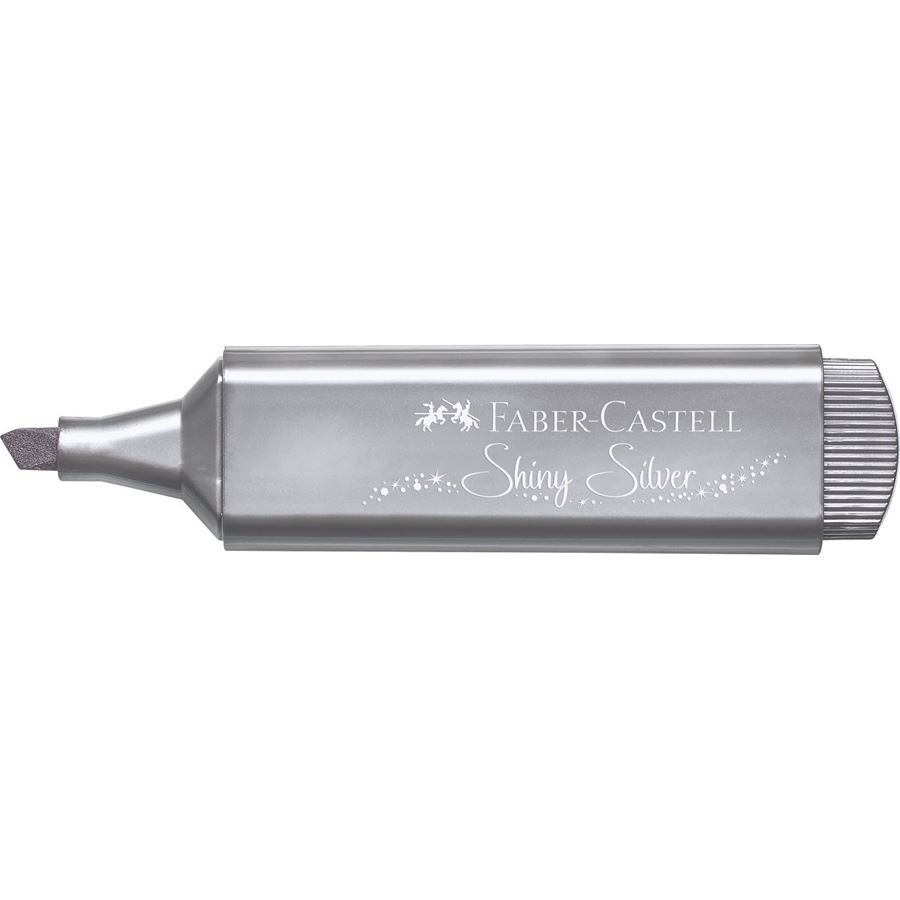 Faber-Castell - Evidenziatore Textliner 46 metallic shiny silver