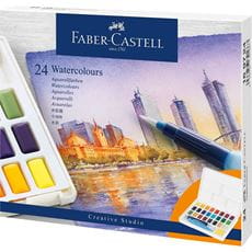 Faber-Castell - Astuccio cartone con 24 acquerelli