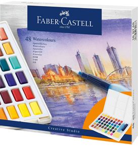 Faber-Castell - Astuccio cartone con 48 Acquerelli