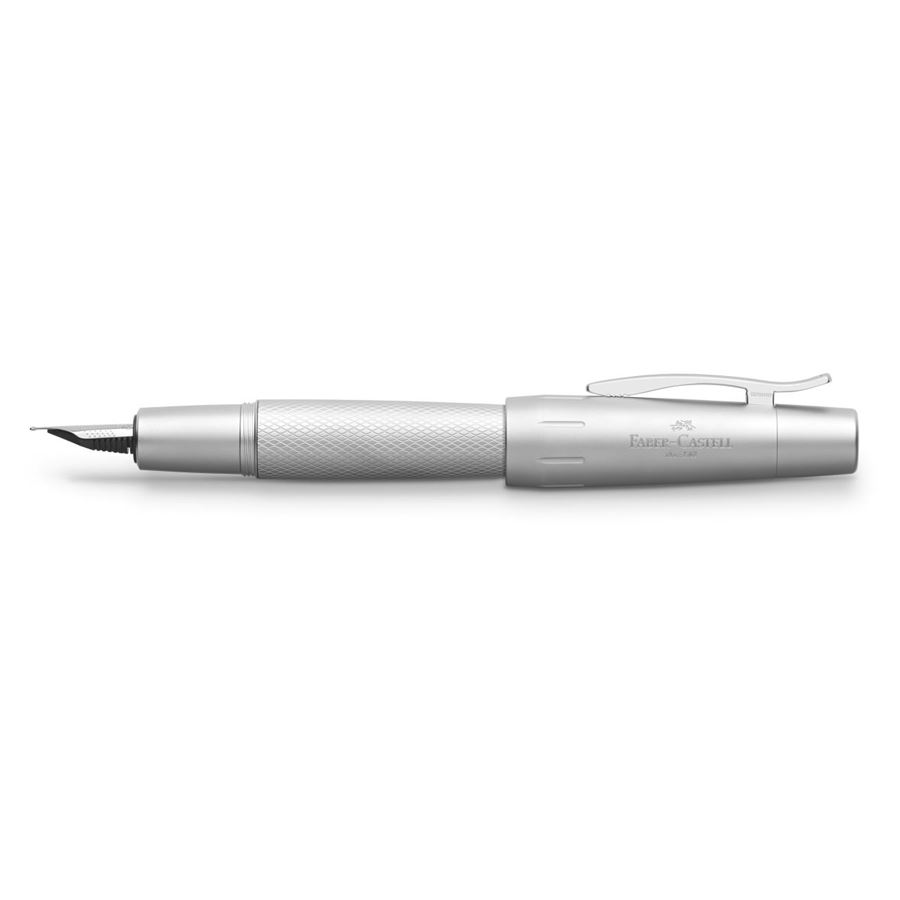 Faber-Castell - Penna stilografica e-motion Pure Silver, EF